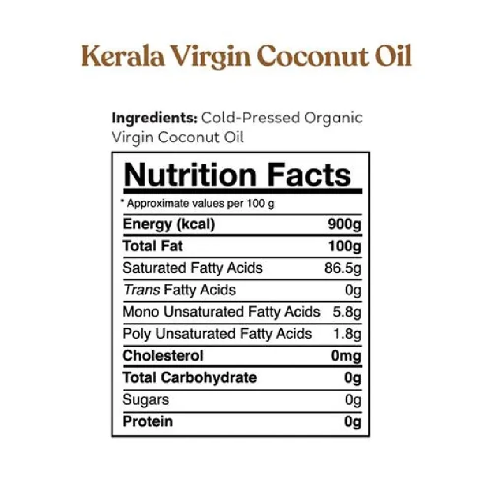 Kapiva Kerala Virgin Coconut Oil - 100percent Organic, Cold-Pressed, 250 ml Plastic Bottle-3.webp